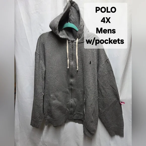 Polo by Ralph Lauren Gray Zip Up Sweater - Picture 1 of 2